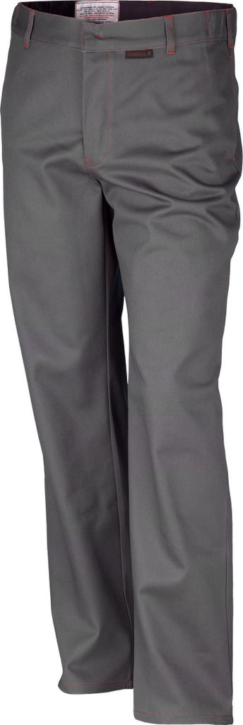 Qualitex Bundhose - robuste Schweisser-Arbeitshose aus reiner Baumwolle - hoher Flammpunkt - in Farbe: dunkelgrau - Herren: 110