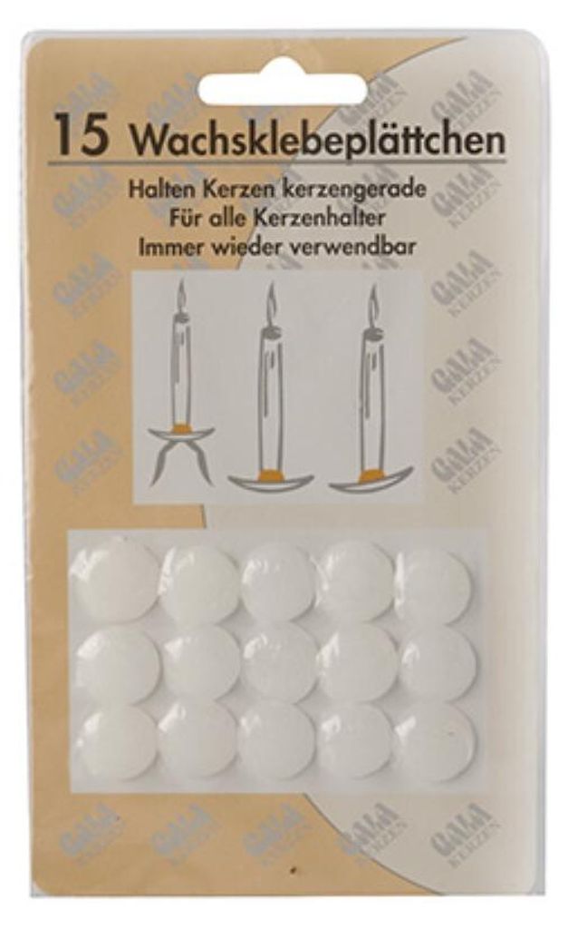 Gala Wachsklebeplättchen weiß Durchmesser: 15 mm 15 Stück Produktbild 