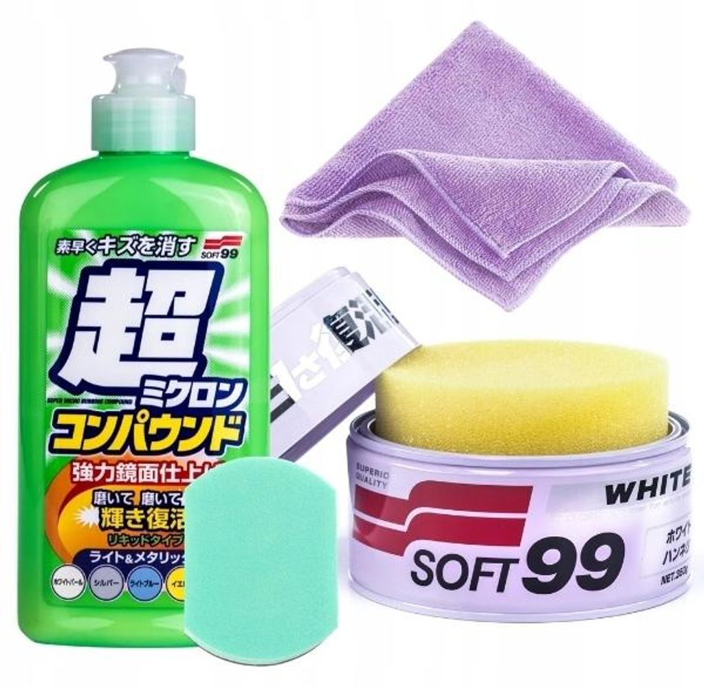 Autowachs Weiß Soft Cleaner Micro Liquid Light Fiber SOFT99 Produktbild 