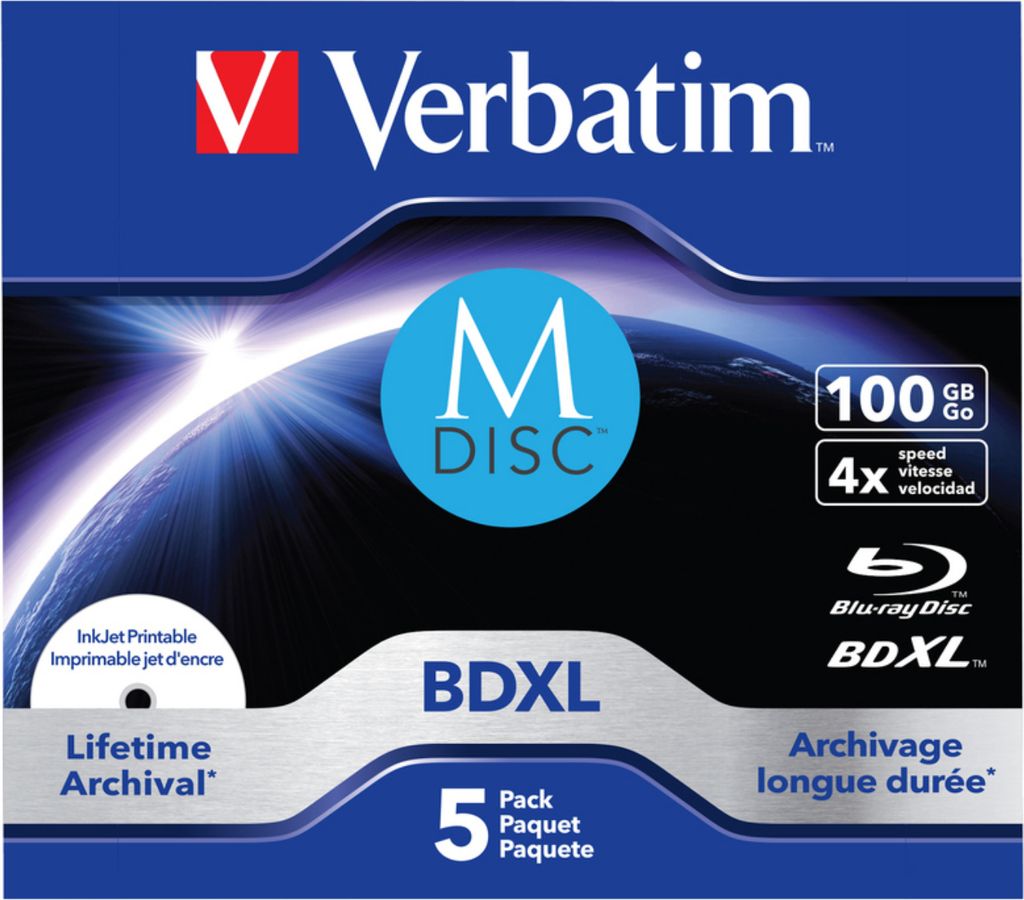 Verbatim 43834, 100 GB, BDXL, Kuferek na biżuterię, 5 szt. Zdjęcie produktu 