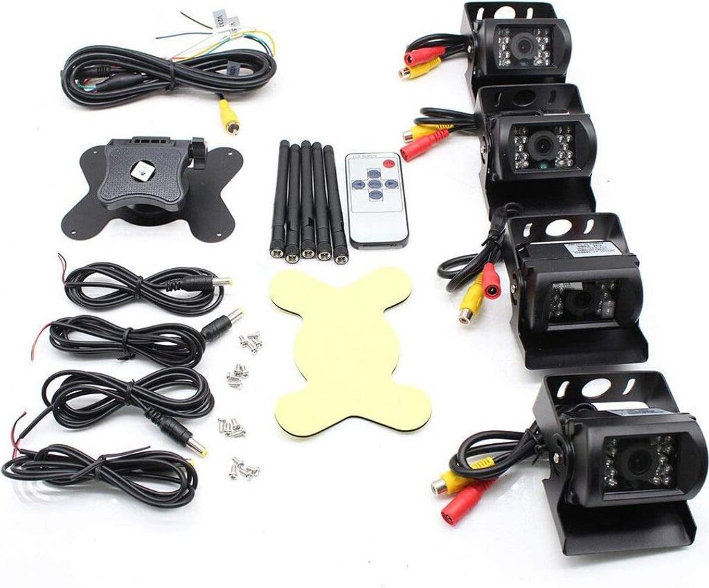 4X Funk Kabellos Auto Rückfahrkamera 18LED Wasserdicht Produktbild 10
