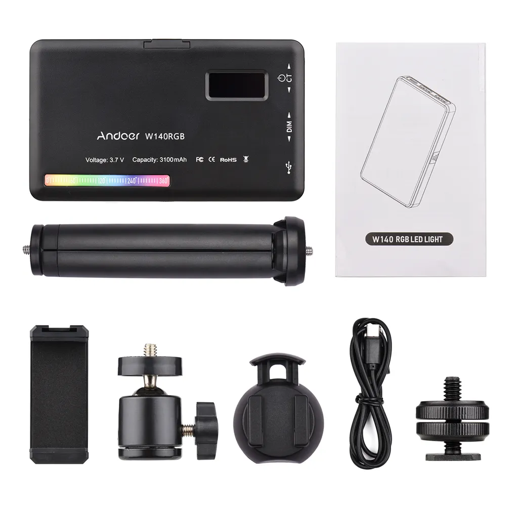 Mini Panneau LED RVB pour Vidéoconférence avec Support Smartphone - 7