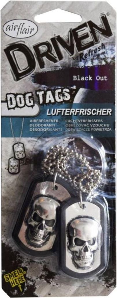 airflair Lufterfrischer Driven Dog Tags Black Out Produktbild 