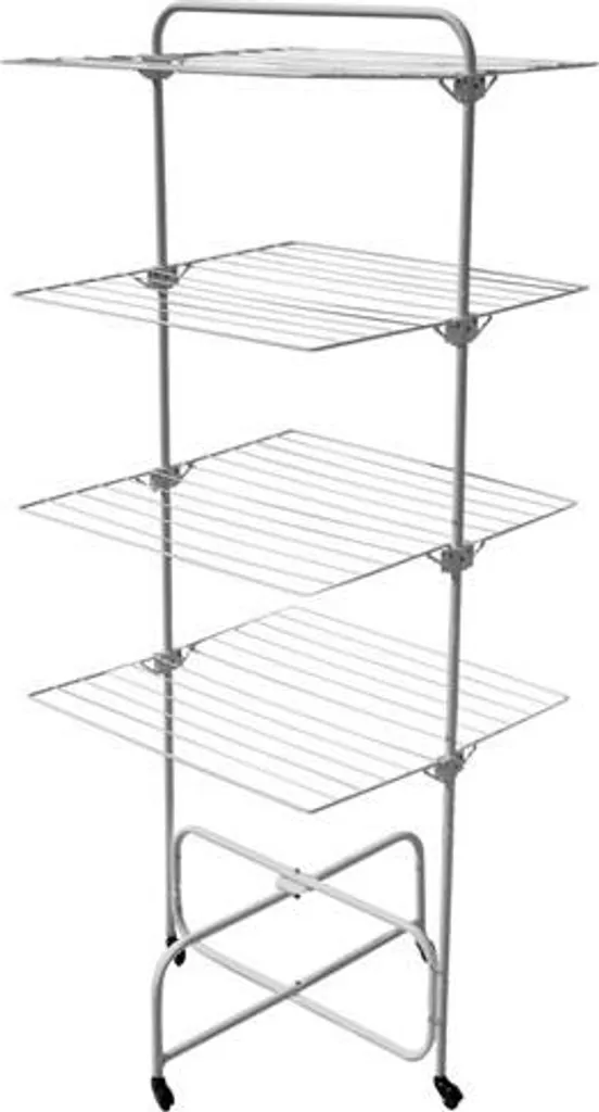 Séchoir Tour 32m avec Grilles Rabattables et Structure Compacte