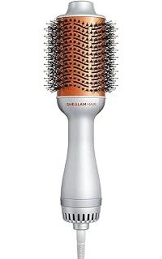 SHEGLAM Blowout Bliss Heißluftbürste 4 in 1 zum Trocknen Glätten Locken und Volumisieren mit Pflege für glänzende Haare Warmluftbürste Blowdr...