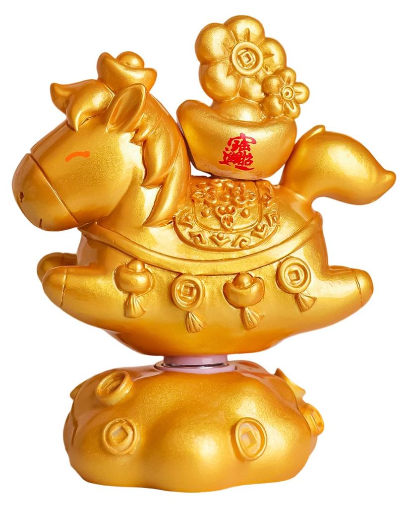 Puppenornament in Pferdeform, drehbares Design, dekorative Harzfigur, bruchfest, lebensechte Puppenfigur