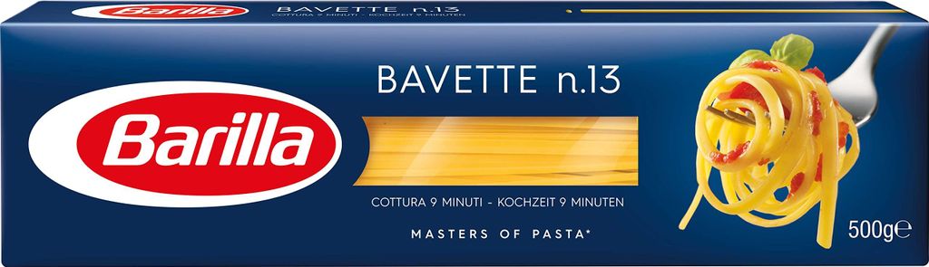 5x Pasta Barilla Bavette Nr. 13 italienisch Nudeln 500 g pack