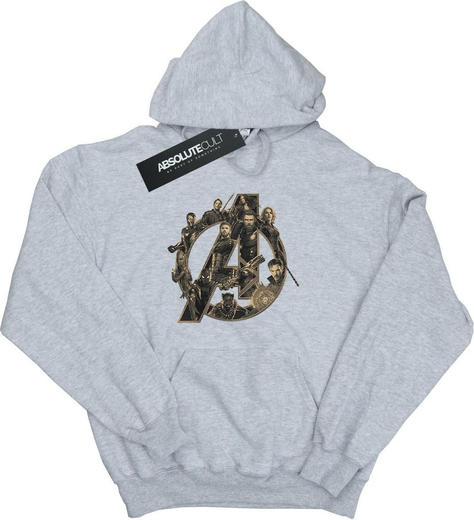 Avengers Infinity War - Kapuzenpullover für Herren/Damen Uni BI590 (S) (Grau)