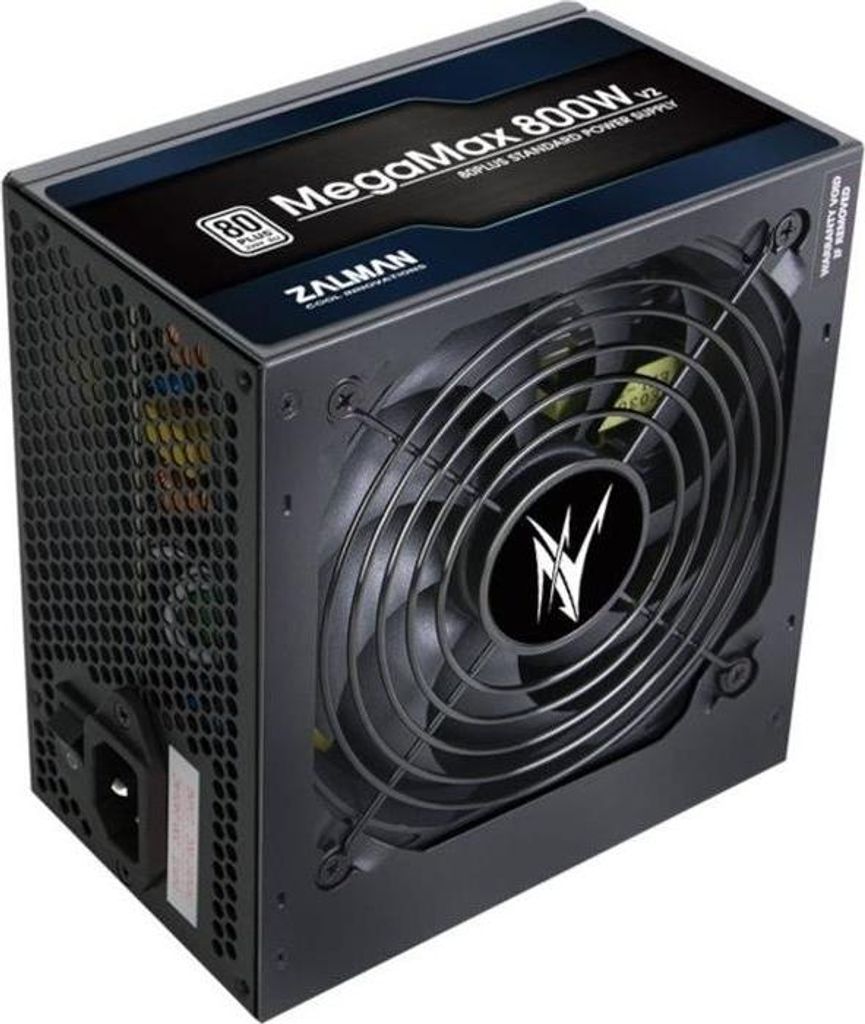 Netzteil ZALMAN MegaMax 800W v2, 80+ Bronze, 120mm Lüfter, PCI-E (6+2)x4, SATAx8, PATAx4, CPU(4+4)x2