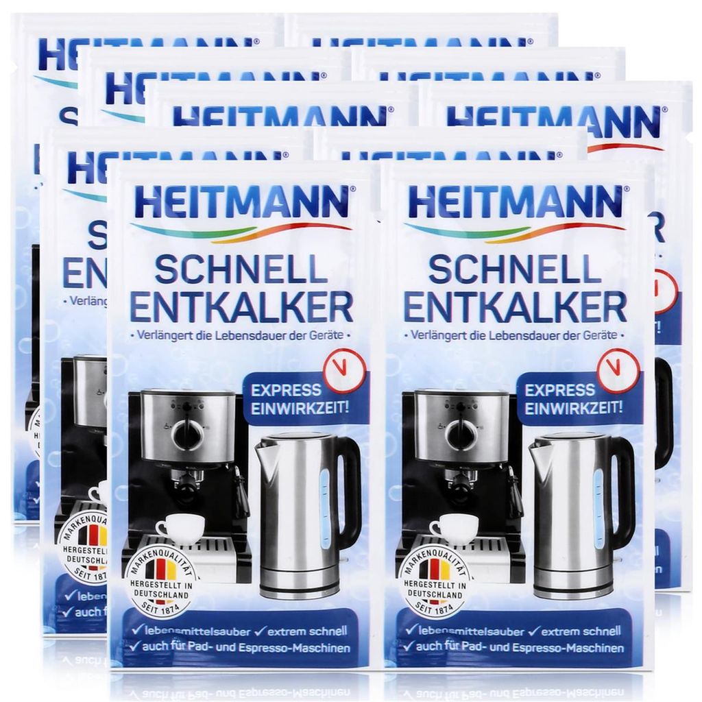 Heitmann Schnell-Entkalker 2x15g - Natürlicher Universalentkalker (5er Pack)