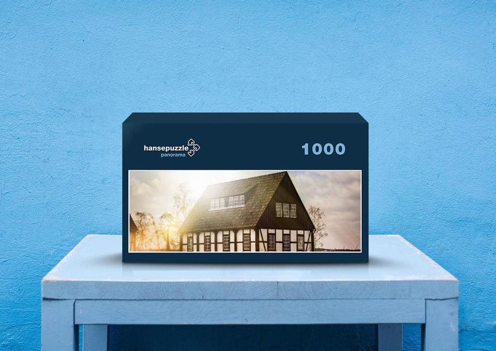 hansepuzzle 51045 - Bauernhaus Puzzle, 1050 Teile, Hintergründe, 60,0 x 46,0cm mit hochwertiger Aufbewahrung, Kartonbox & Beutel