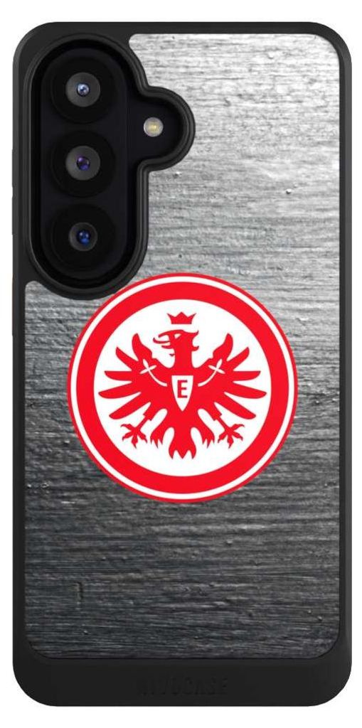 NIVOCASE Hülle für Samsung Galaxy S26 Handyhülle NIVOcore Case Schwarz Eintracht Frankfurt Logo SGE