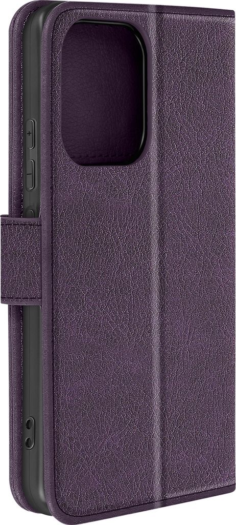 Avizar, Kunstlederetui mit Standfunktion Xiaomi Redmi Note 13 4G, Dunkelviolett