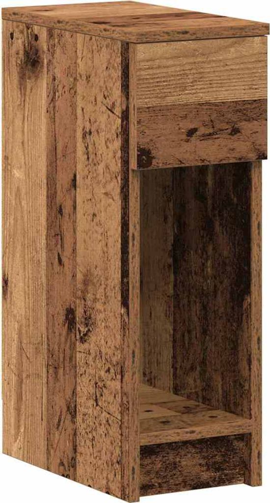 Nachttisch mit Schublade Altholz-Optik 20x36x60 cm