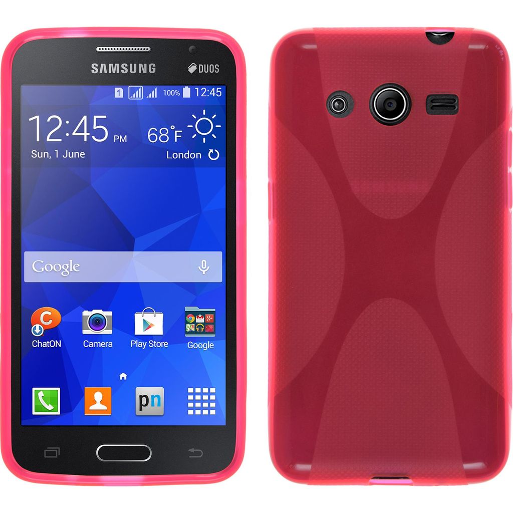 PhoneNatic Case kompatibel mit Samsung Galaxy Core 2 - pink Produktbild 
