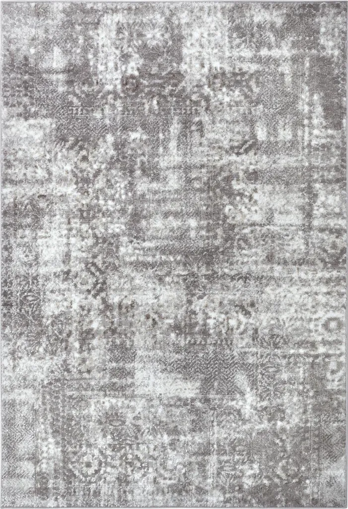 Tapis Design Style Gris Beige Shine - Tapis Résistant et Facile d'Entretien