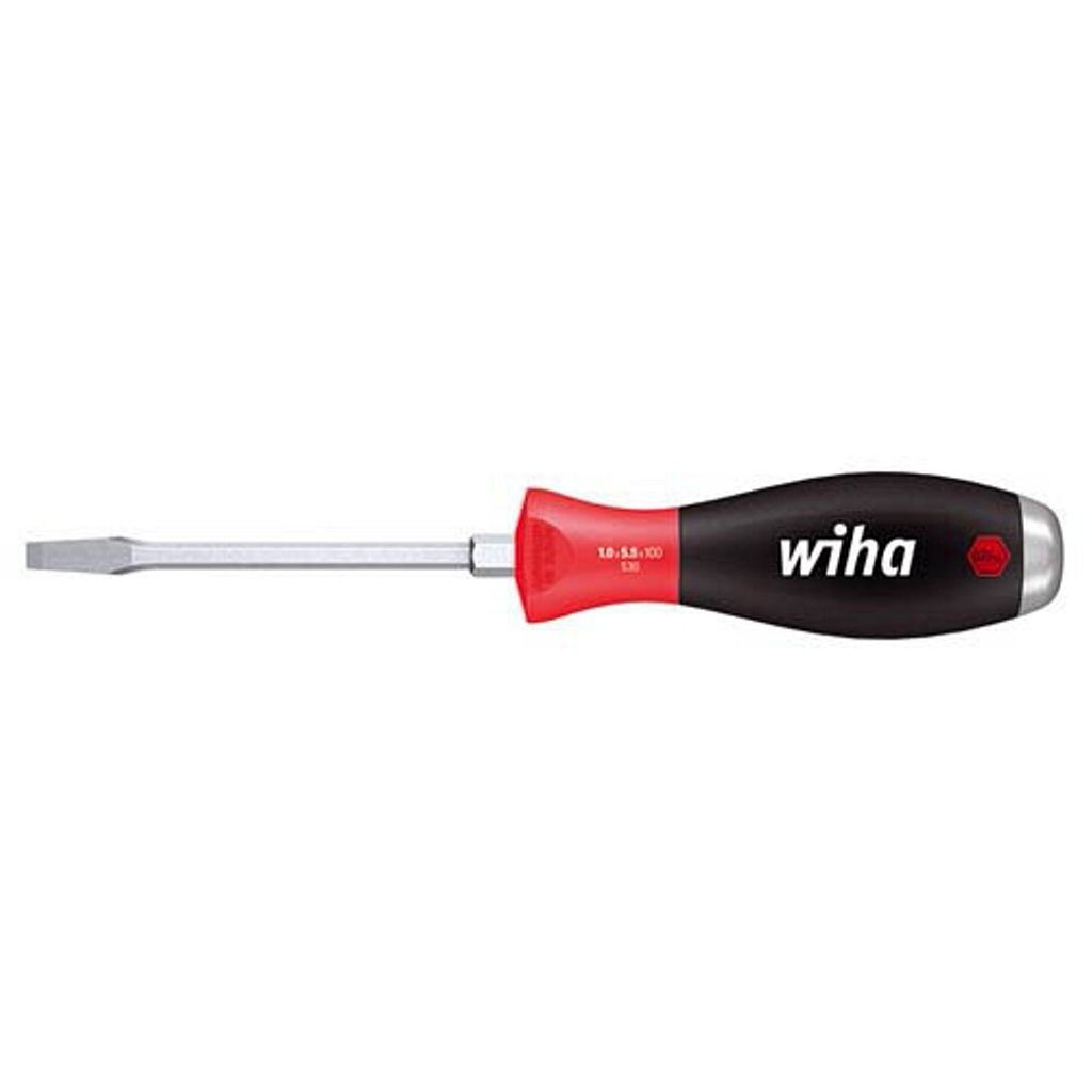 Wiha Schraubendreher Schlitz 3,5mm SoftFinish Sechkant Stahlkappe 03223