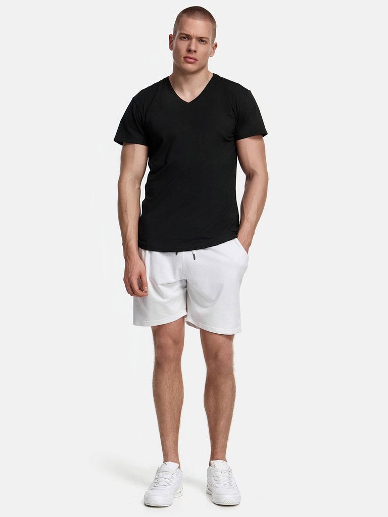 Tazzio Herren Sweatshorts 17600 (Weiß, S)