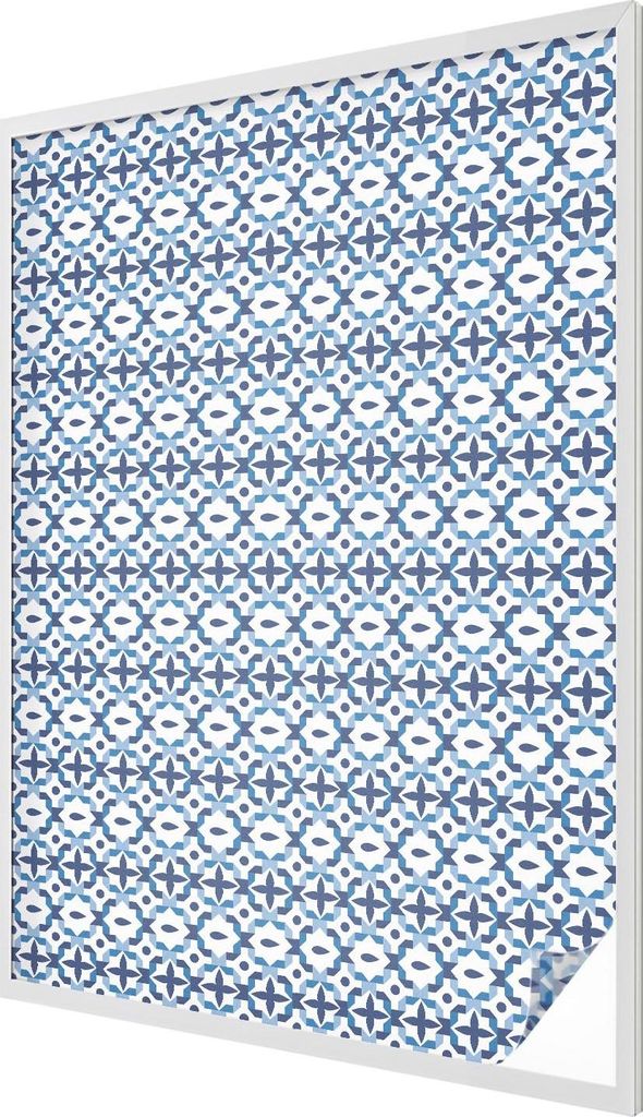 Buntglas Fensterfolie – 146x100 cm – Stained-Glass Design – blickdichte dekorative Sichtschutzfolie – selbstklebend, UV-Schutz – Harmonis...