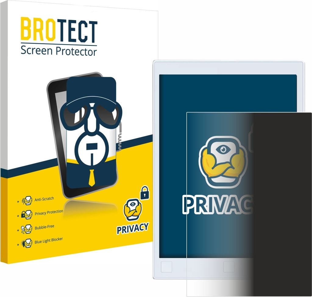 BROTECT Sichtschutzfolie für reMarkable 2 Anti-Spy Privacy Sichtschutz Blickschutz Folie Blaulicht-Schutz