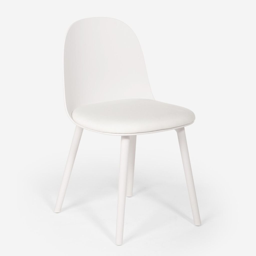 Chaise avec coussin en velours pour cuisine salon Image du produit 
