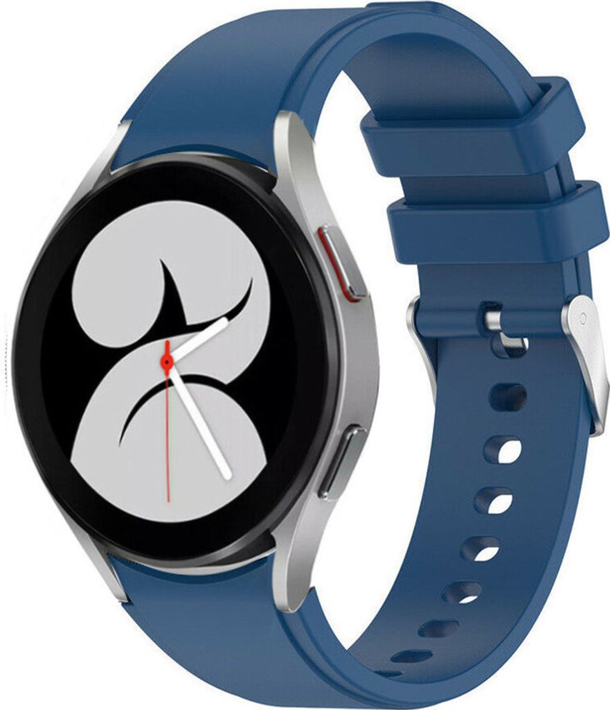 Strap-it Samsung Galaxy Watch 4 - 44mm Silikonarmband (Marineblau)