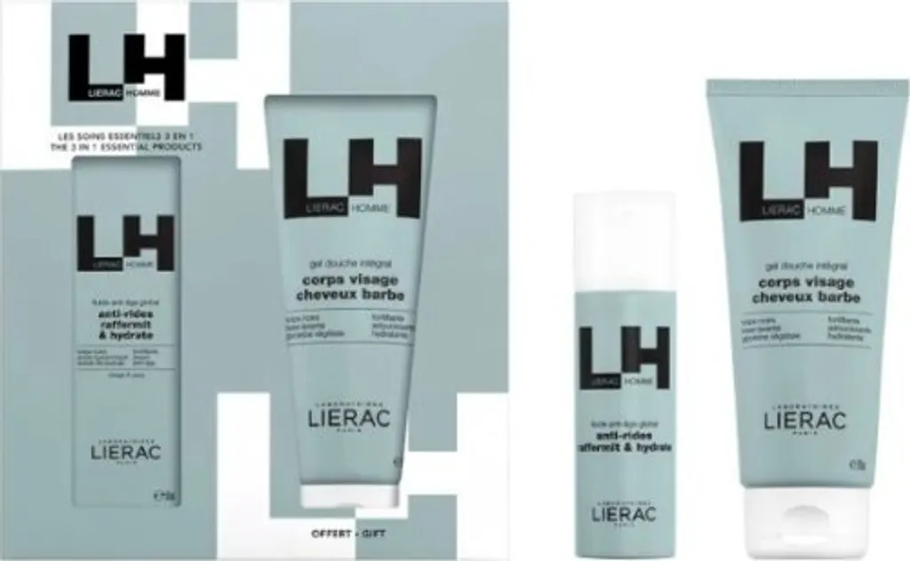 Lierac Homme Global Anti-Aging Fluid Case - Prezzo Offerta 2 pz