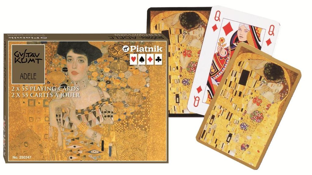 Piatnik Gustav Klimt Adele carte da gioco - doppio mazzo Immagine del prodotto 
