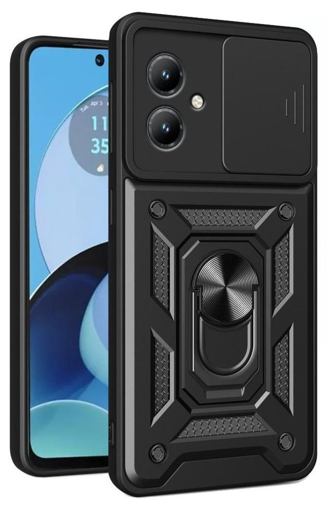 Techsuit Camshield Back Cover Hülle für Motorola Moto G14 - Schwarz