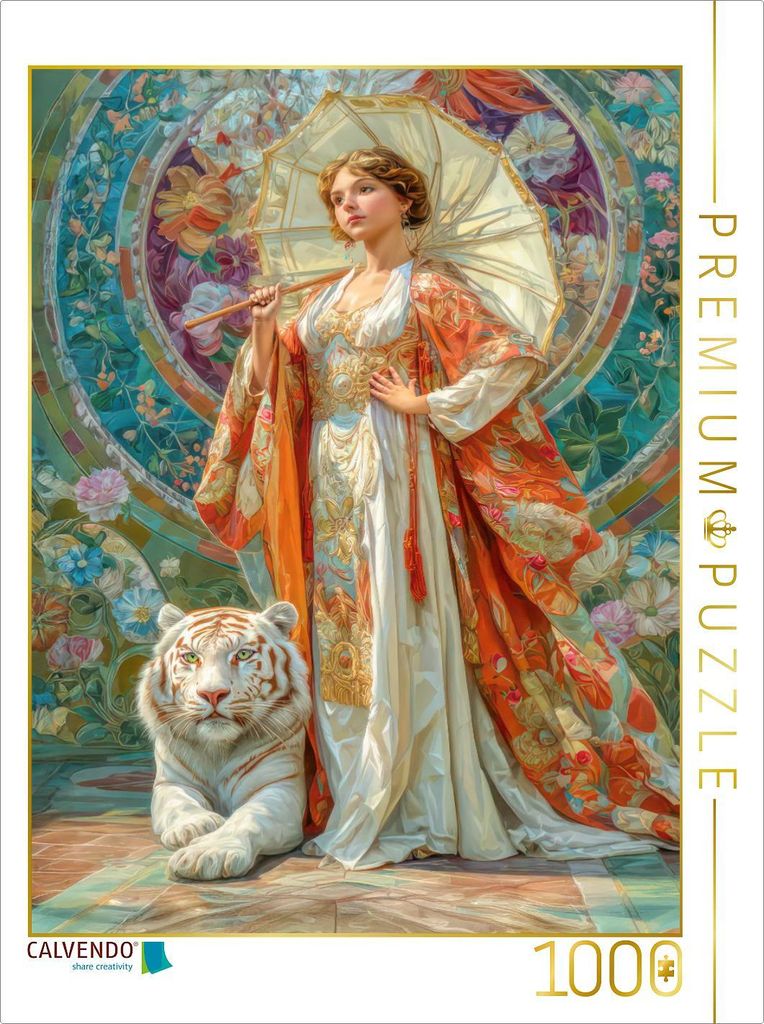 CALVENDO Puzzle Die sinnliche Schönheit des Jugendstils | 1000 Teile Lege-Größe 64x48cm Foto-Puzzle für glückliche Stunden