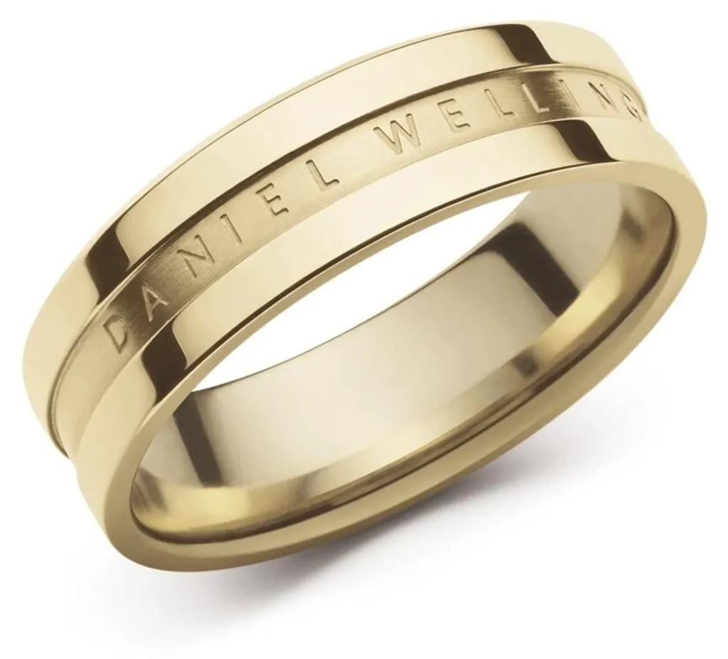 Bague dorée minimaliste pour femme Elan DW0040005 - Circonférence 52