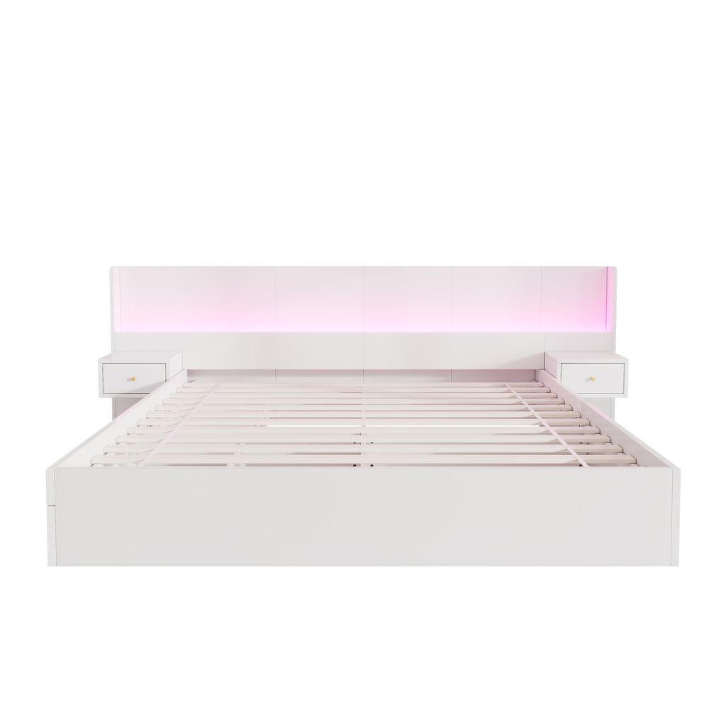 Flieks Holzbett Klassisches Bett 180x200cm mit Ladefunktion Produktbild 