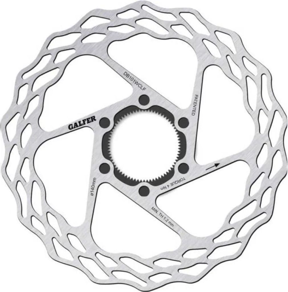 Galfer Db101wclf Center-lock System Wave Bremsscheibe Silber 140x1.8mm Silber 140x1.8mm