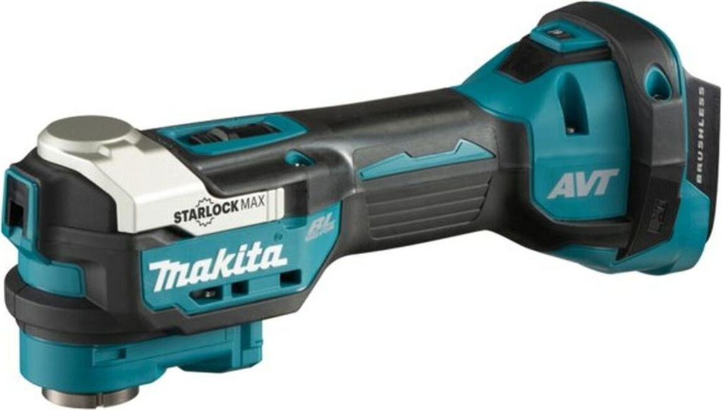 A cordless oscillating multi-tool is shown against a white background.