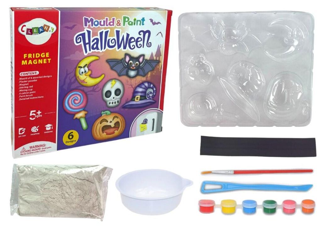 Leantoys DIY Halloween Magnete Gipsabdrücke Kürbis Kit