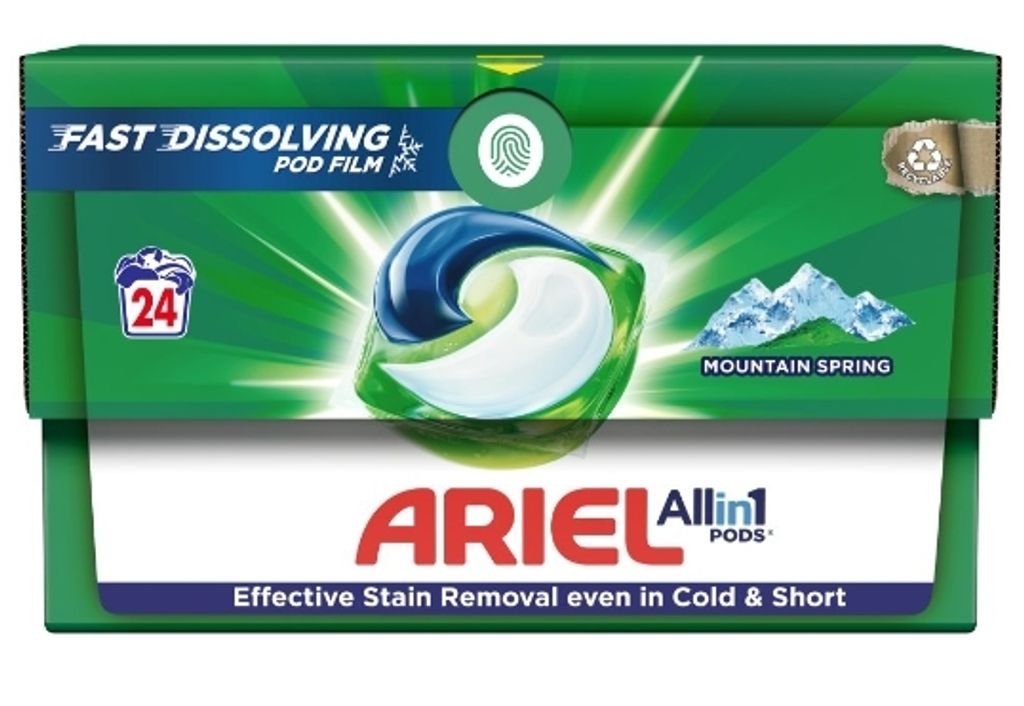 Ariel Mountain Spring Prací kapsle - 24 kusů Obrázek produktu 1