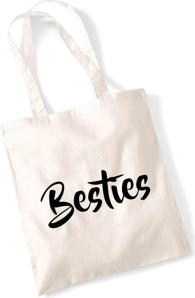 Huuraa Jutebeutel Bestie Besty 10 Liter Natural Baumwolle Tasche Geschenkidee
