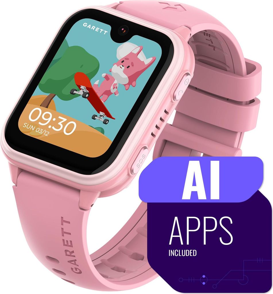 Smartwatch Garett Kids Vibe AI 4G różowy Zdjęcie produktu 