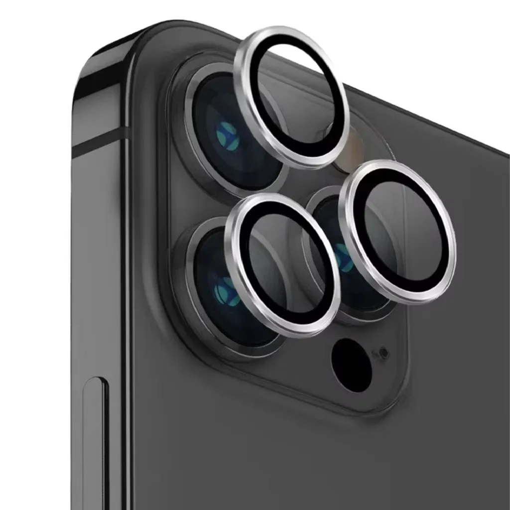 Devia Film Caméra iPhone 16 Pro en Verre Argent - Résistance 9H et Pack 3