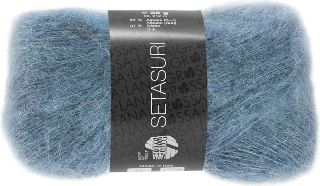 Lana Grossa Setasuri 013 Taubenblau 25g Produktbild 