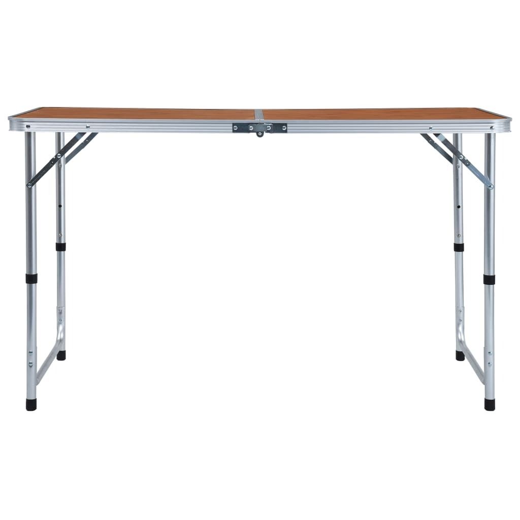 "im Sonderangebot" Klappbarer Campingtisch Aluminium 120x60 Produktbild 