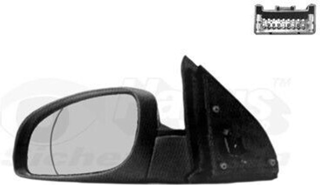 VAN WEZEL 3768807 - OE 1207196 Außenspiegel, links für Signum (Z03), Vectra C (Z02)