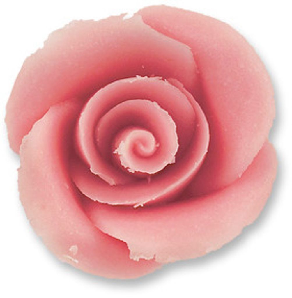 24 Marzipanrosen, klein, rosa