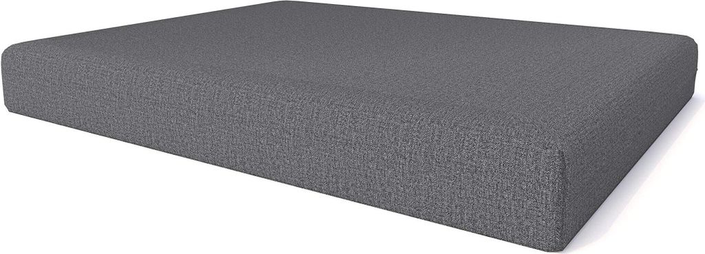 Pillows24 - Palettenkissen mit abnehmbarem Bezug - Sitzkissen | Polster für Europaletten 120x80 Sofa - Wasserfest - Outdoor/Indoor | Dunkelgrau