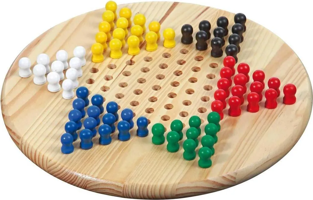 Jeu de Société Halma Familial Rond - Idéal Soirée Jeu 6 ans +