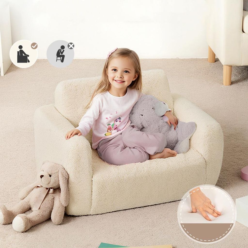 CAVEEN Kinder Sofa 2-in-1, Faltbares Kindersofa, Produktbild 