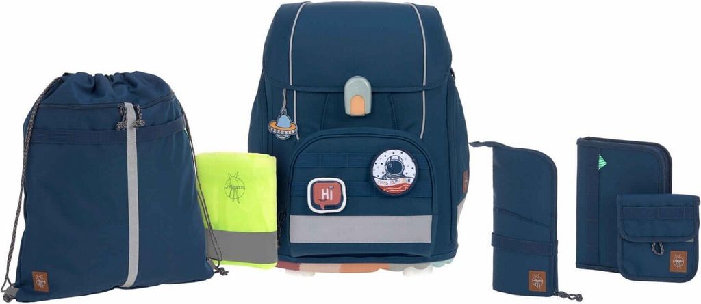 Lässig Boxy Unique navy 7tlg.Schulranzenset Produktbild 