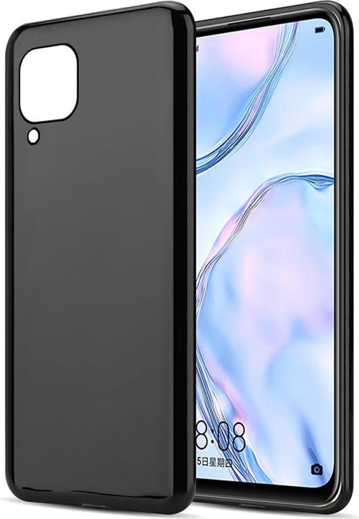 Cadorabo Hülle für Huawei NOVA 6 SE / P40 LITE / NOVA 7i Schutz Hülle in Schwarz Schutzhülle TPU Silikon Cover Etui Case