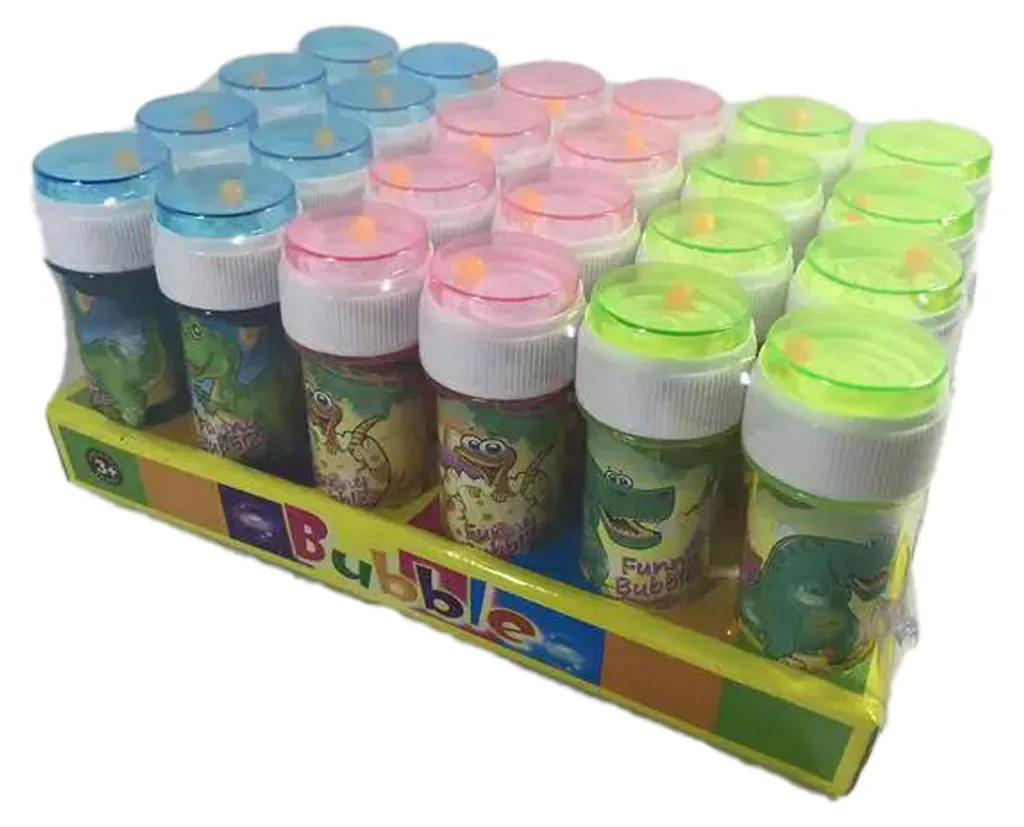 Souffleur de bulles Dino 50 ml - Mini flacon de savon pour enfants