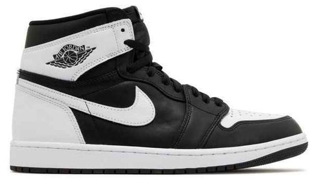 Nike Jordan 1 Retro High OG "Black White" Schwarz, Größe: Produktbild 